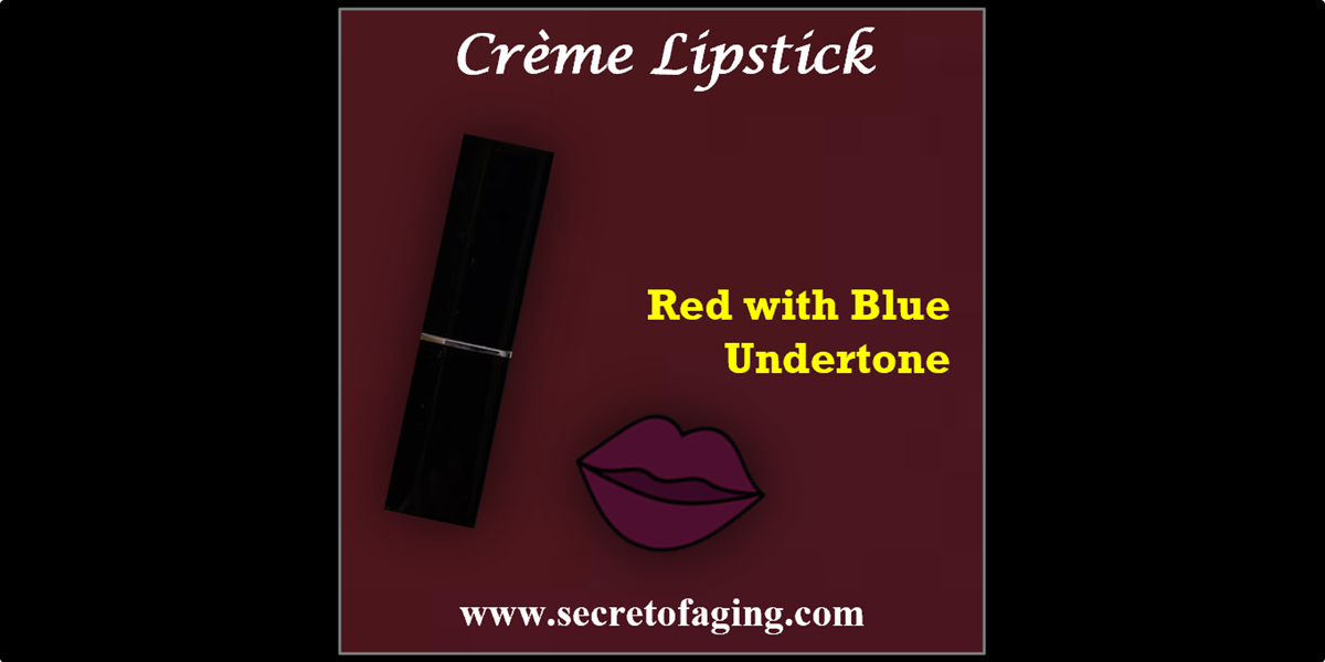 Red with Blue Undertone Creme Lipstick