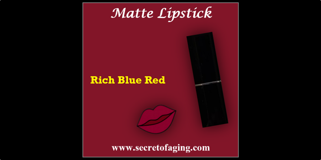 Rich Blue Red Matte Lipstick