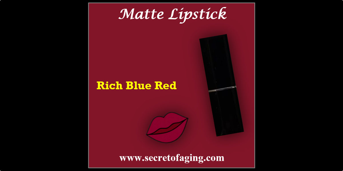 Rich Blue Red Matte Lipstick