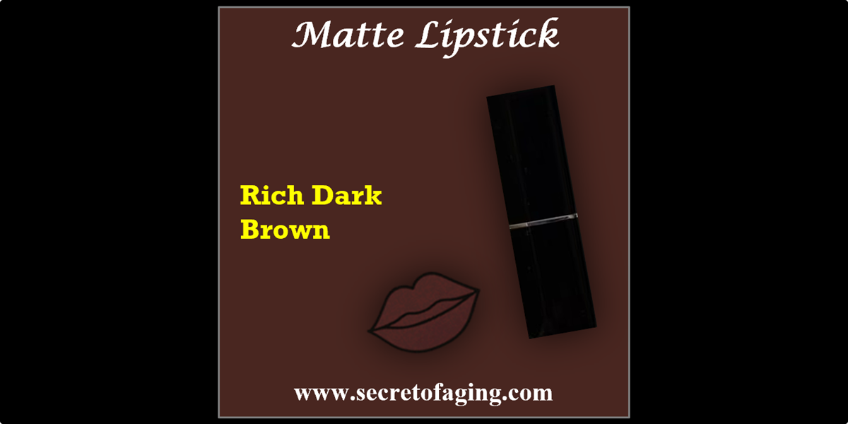 Rich Dark Brown Matte Lipstick