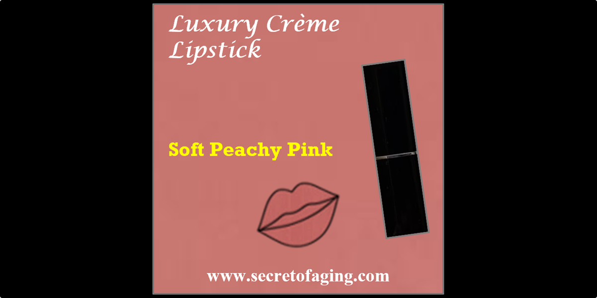 Soft Peachy Pink Luxury Creme Lipstick