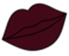 Sparkling Burgundy Red Lip