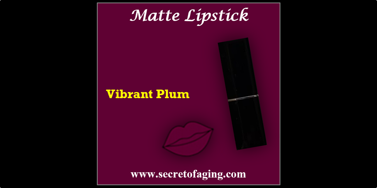 Vibrant Plum Matte Lipstick