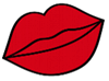 Warm Bright Red Lip