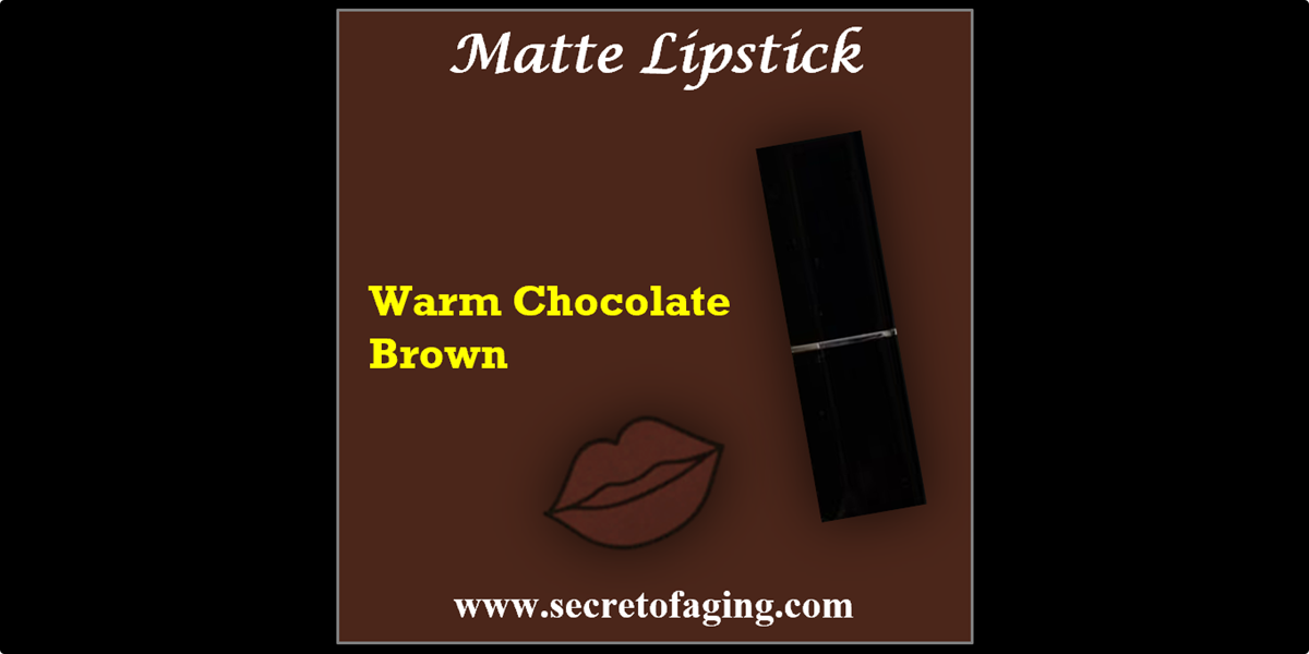 Warm Chocolate Brown Matte Lipstick