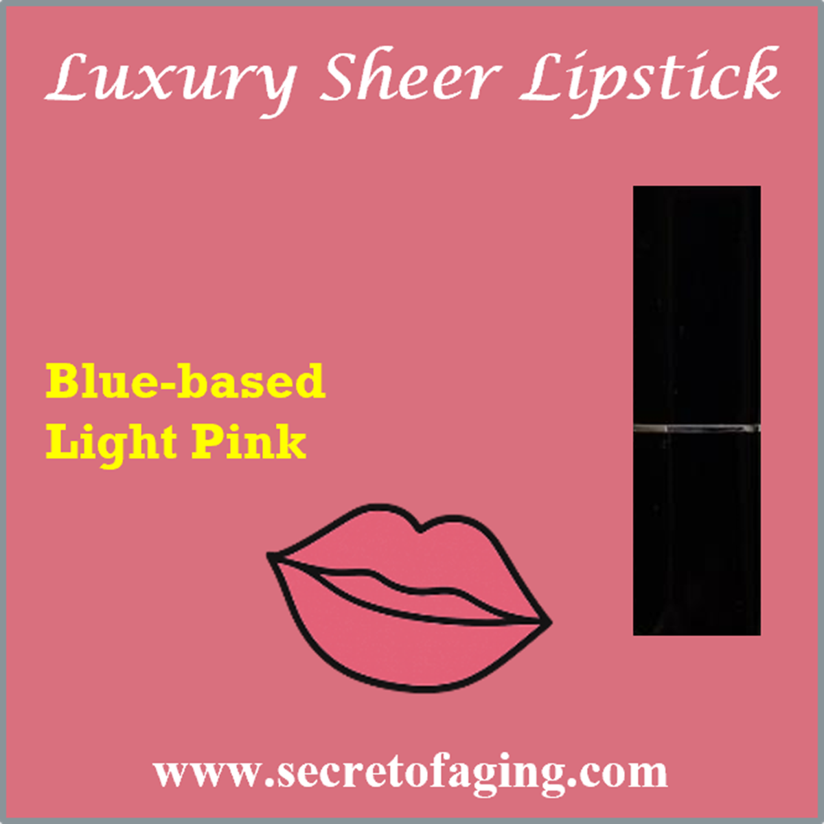 Blue-based Light Pink Luxury Sheer Lipstick