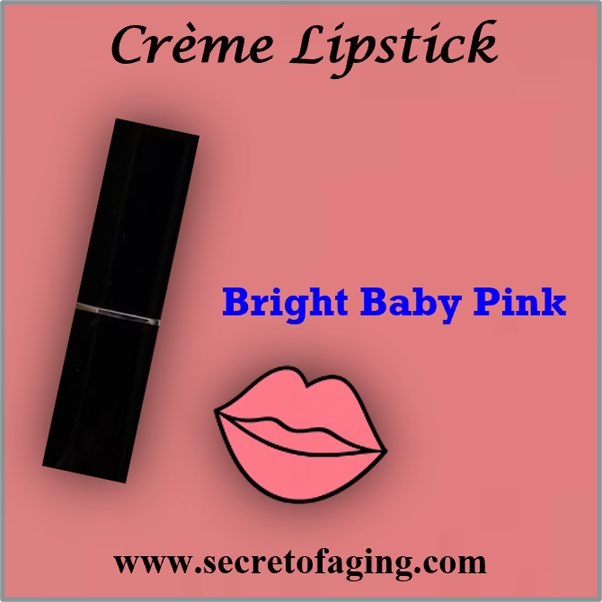 Bright Baby Pink Creme Lipstick