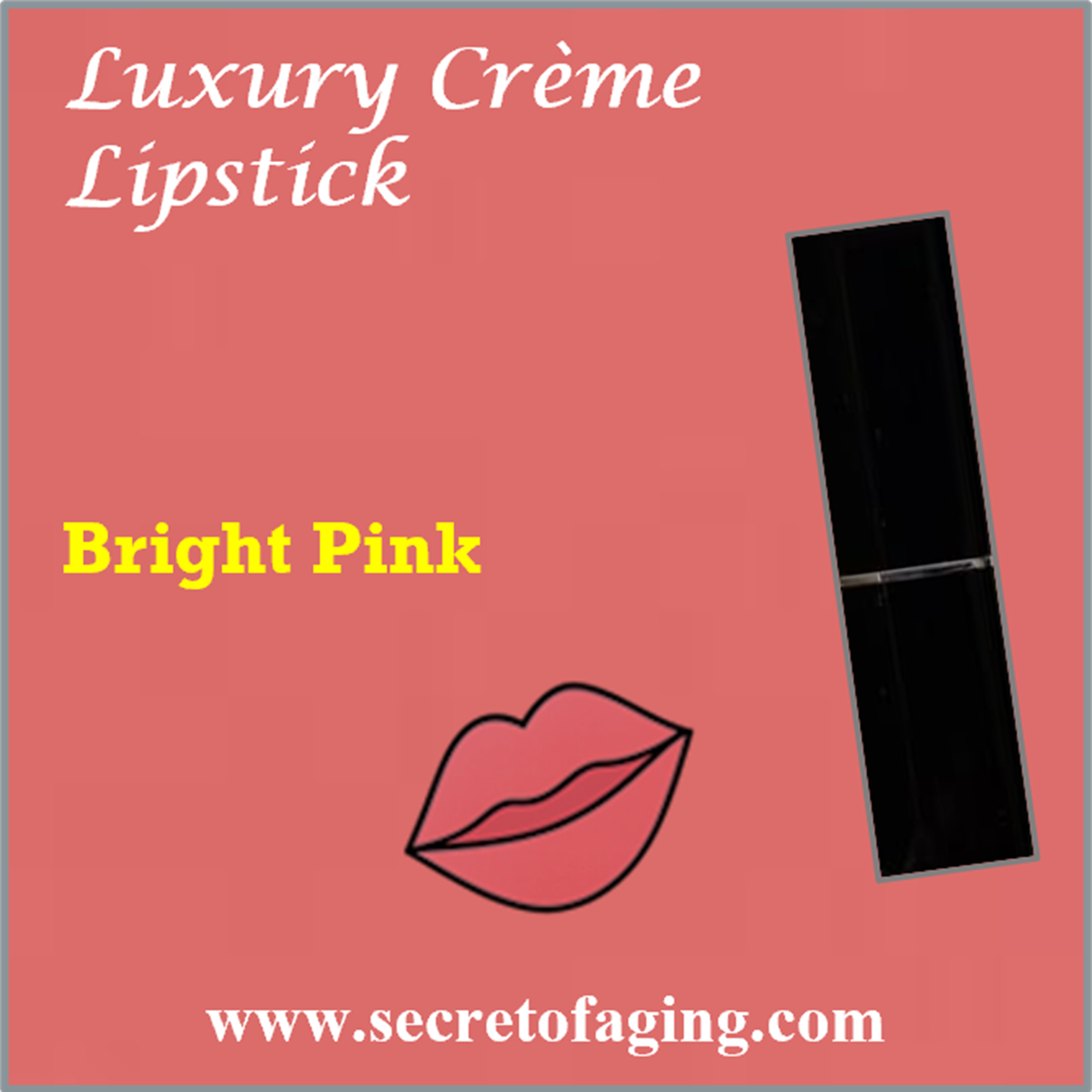 Bright Pink Luxury Creme Lipstick