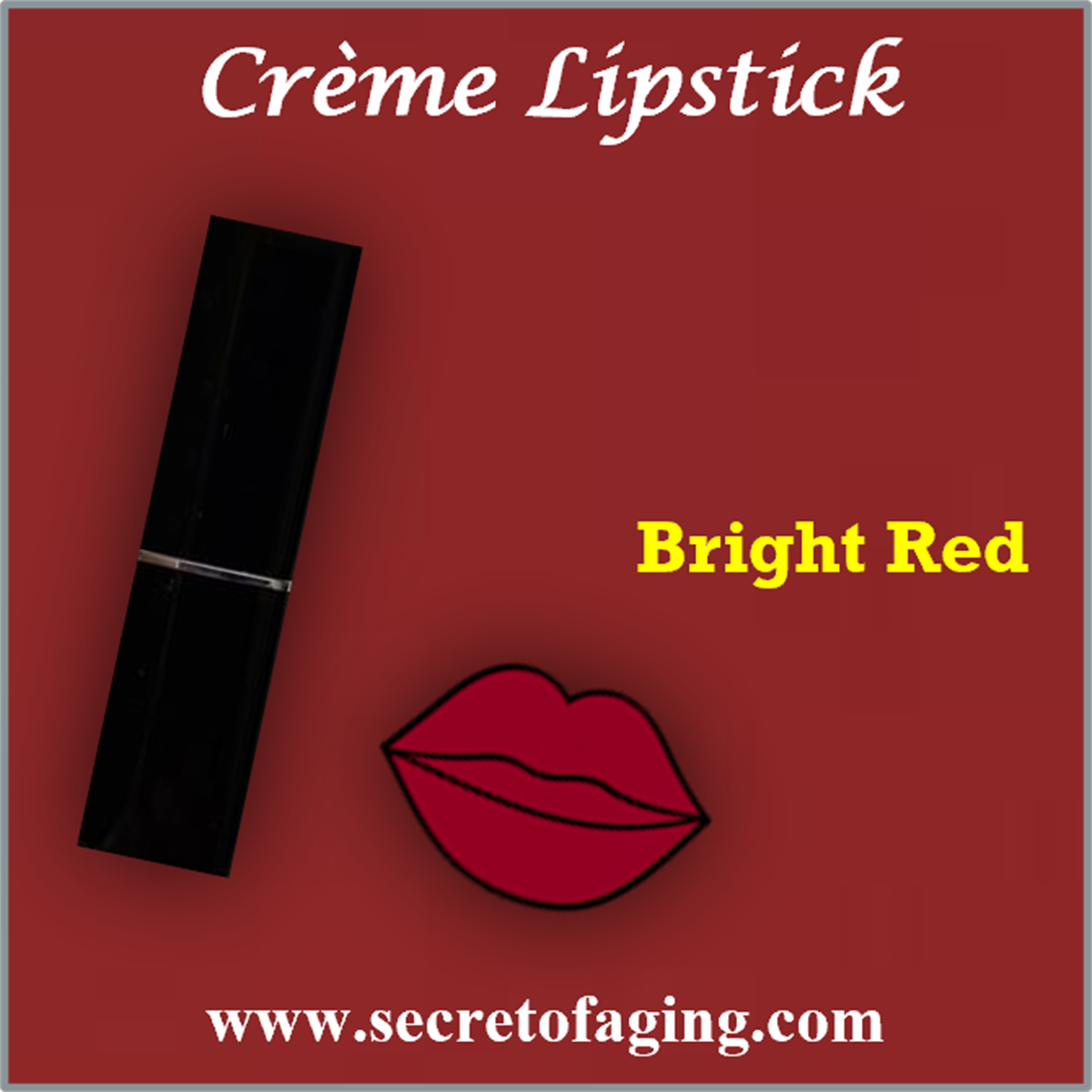 Bright Red Creme Lipstick