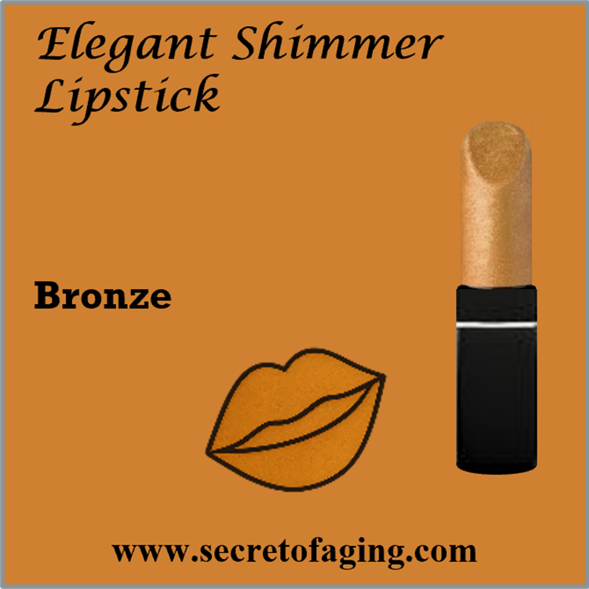 Bronze Elegant Shimmer Lipstick