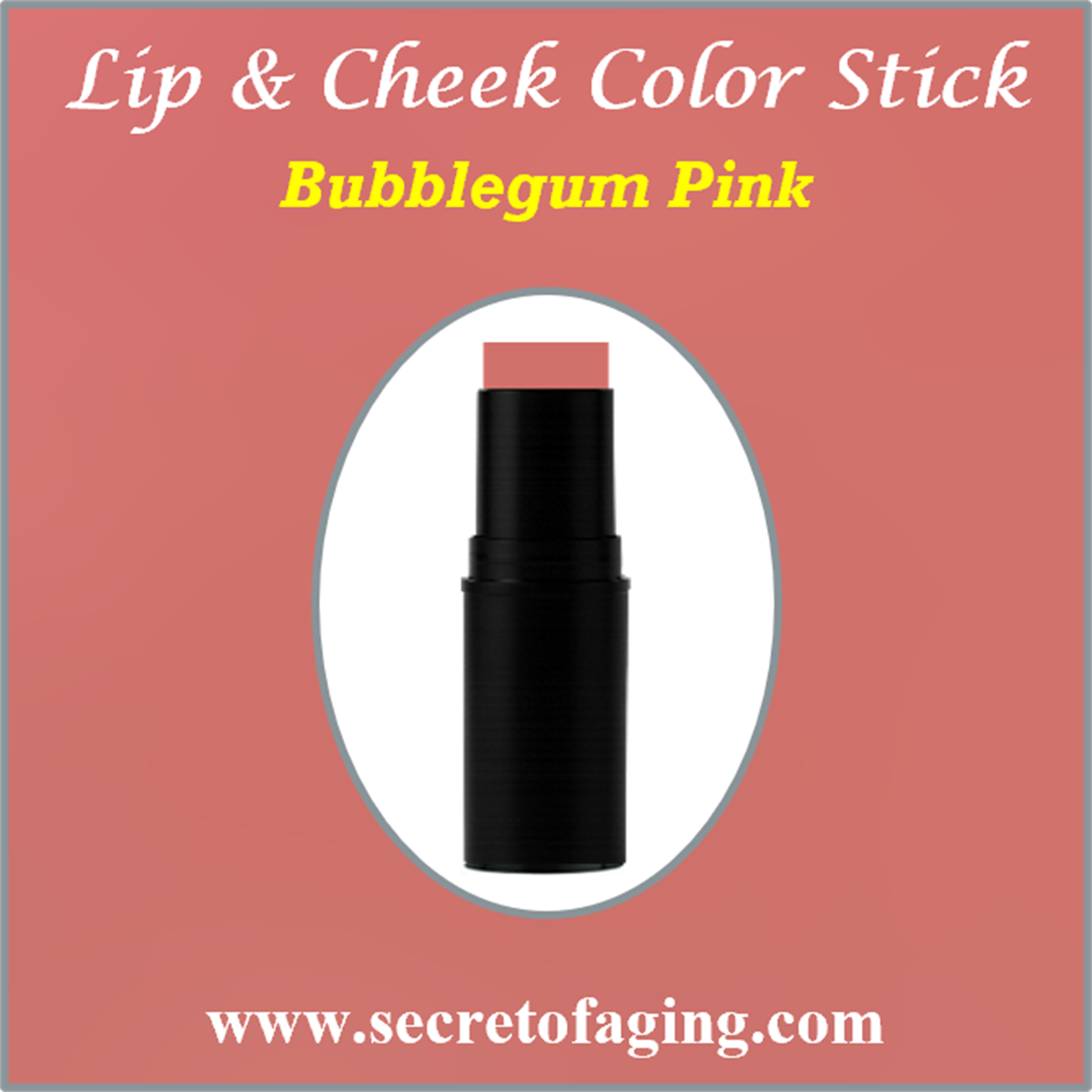 Bubblegum Pink Lip and Cheek Color Stick