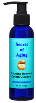 Calming Renewal Cream Cleanser Bottle by Secret of Aging