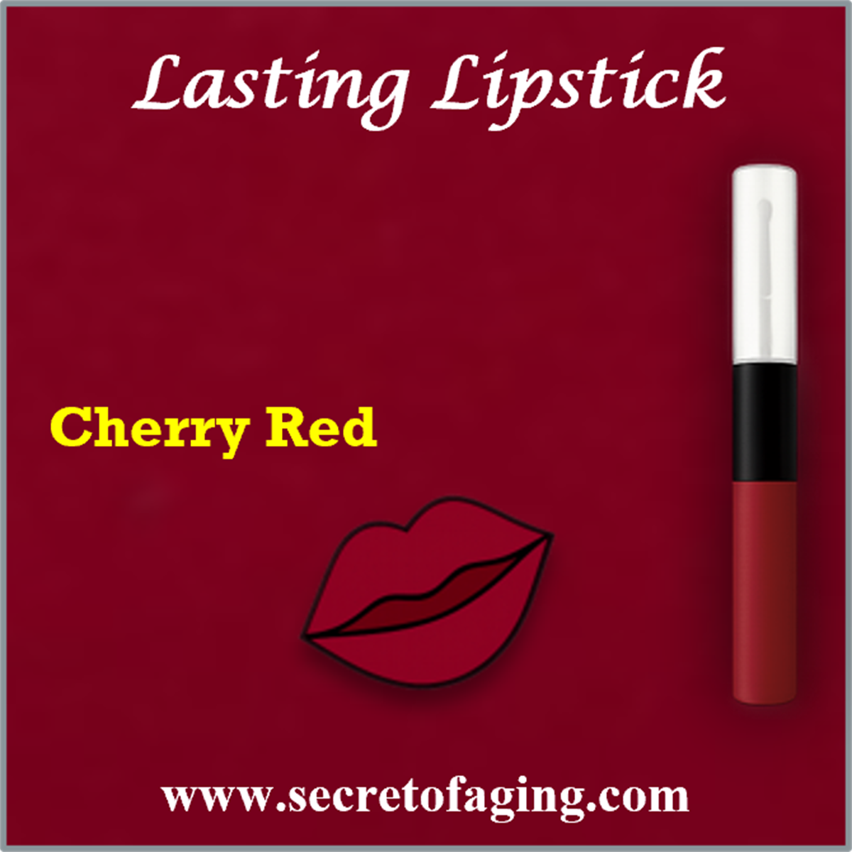 Cherry Red Lasting Lipstick