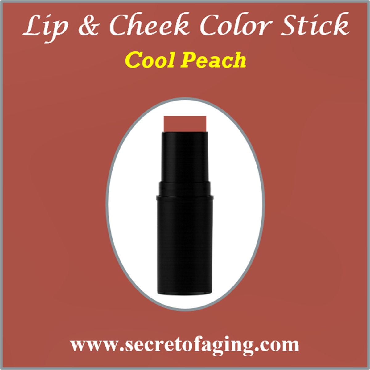 Cool Peach Lip and Cheek Color Stick