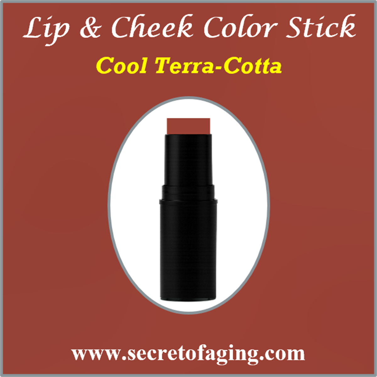 Cool Terra-Cotta Lip and Cheek Color Stick