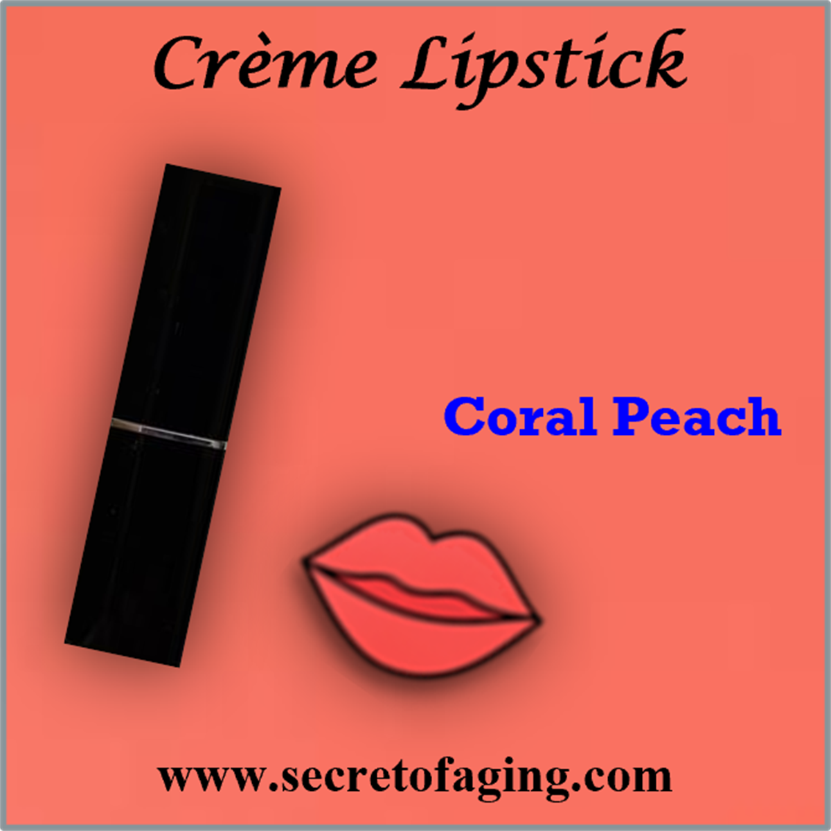Coral Peach Creme Lipstick