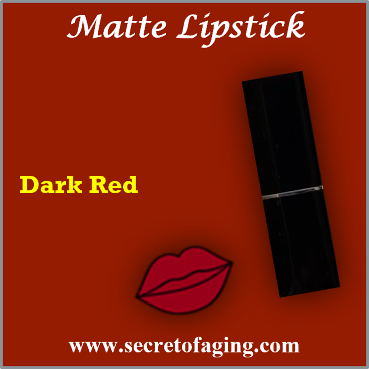 Dark Red Matte Lipstick