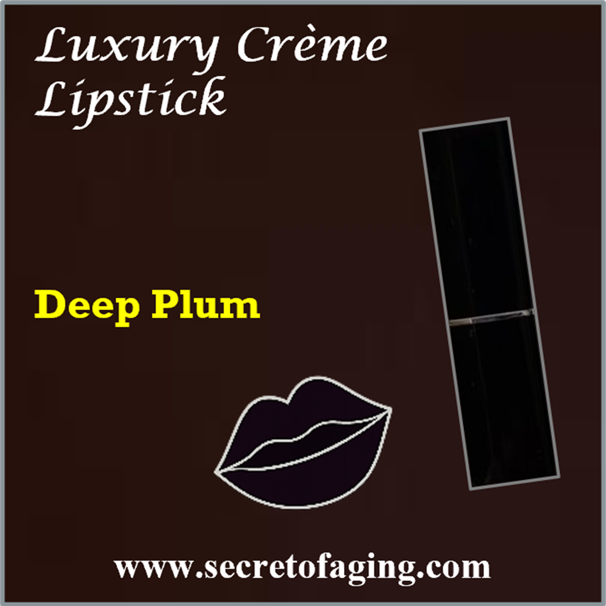 Deep Plum Luxury Creme Lipstick