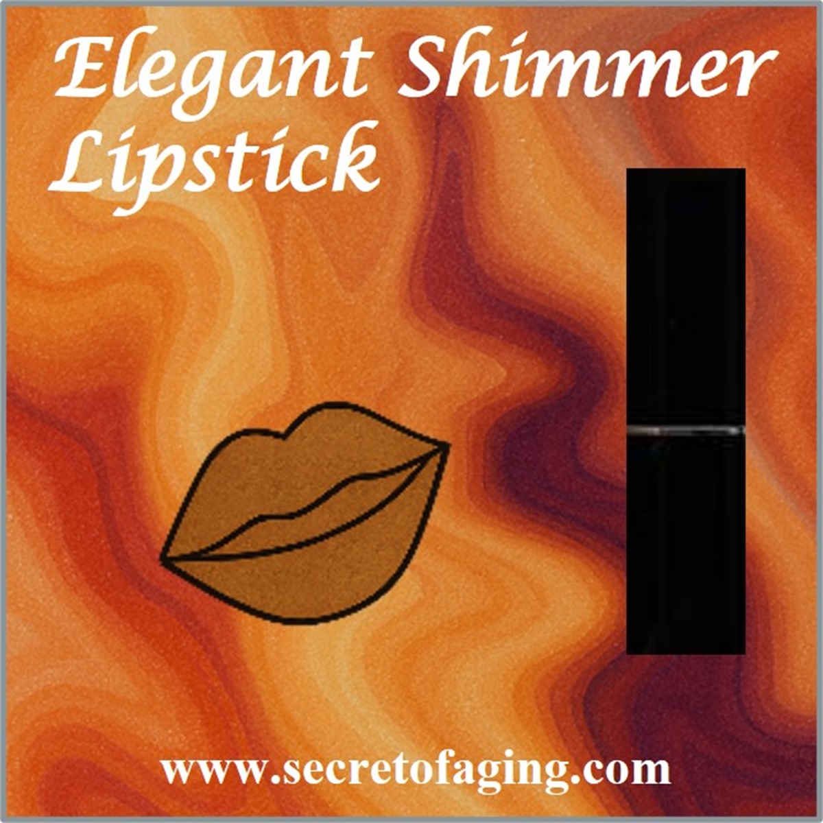 Elegant Shimmer Lipstick by Secret of Aging