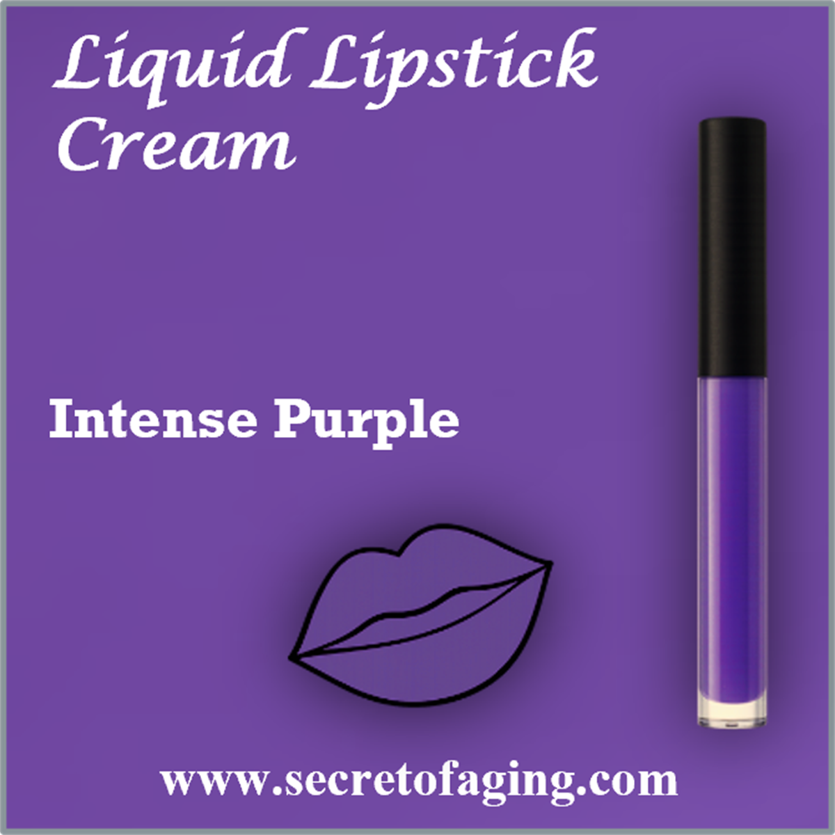 Intense Purple Liquid Lipstick Cream