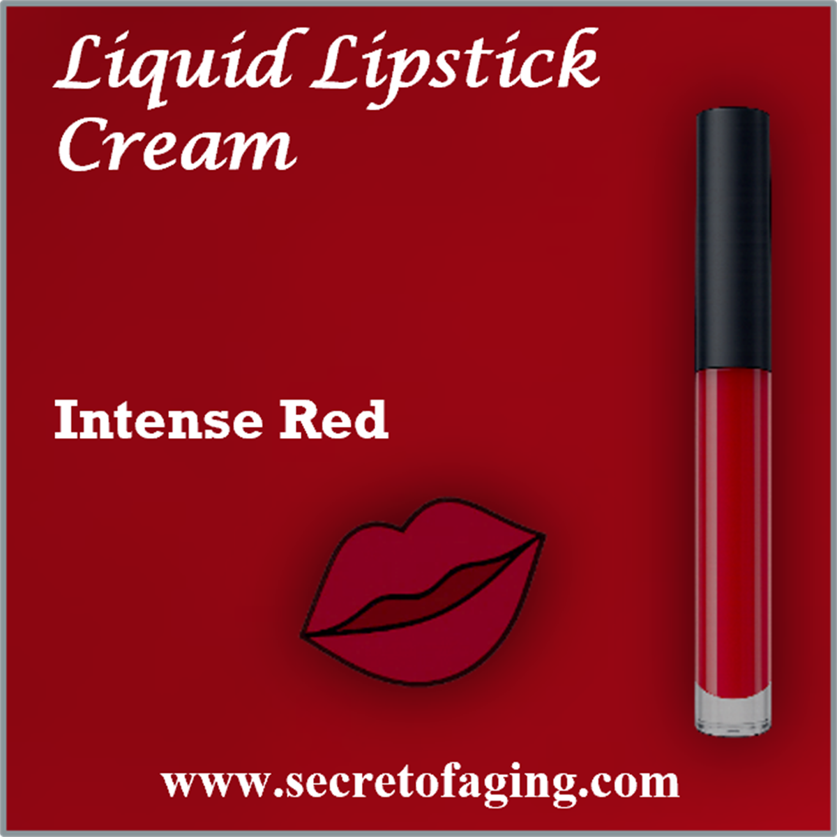 Intense Red Liquid Lipstick Cream