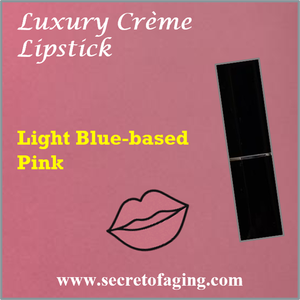 Light Blue-based Pink Luxury Creme Lipstick