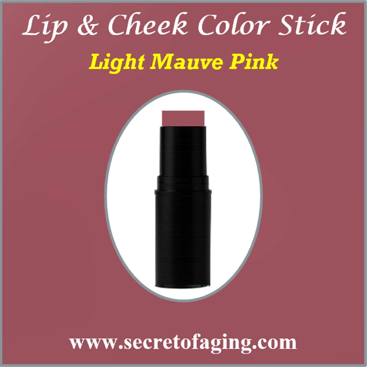 Light Mauve Pink Lip and Cheek Color Stick