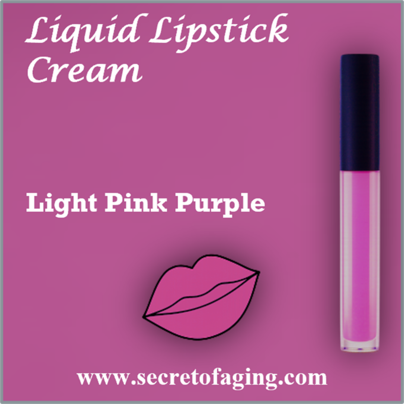 Light Pink Purple Liquid Lipstick Cream