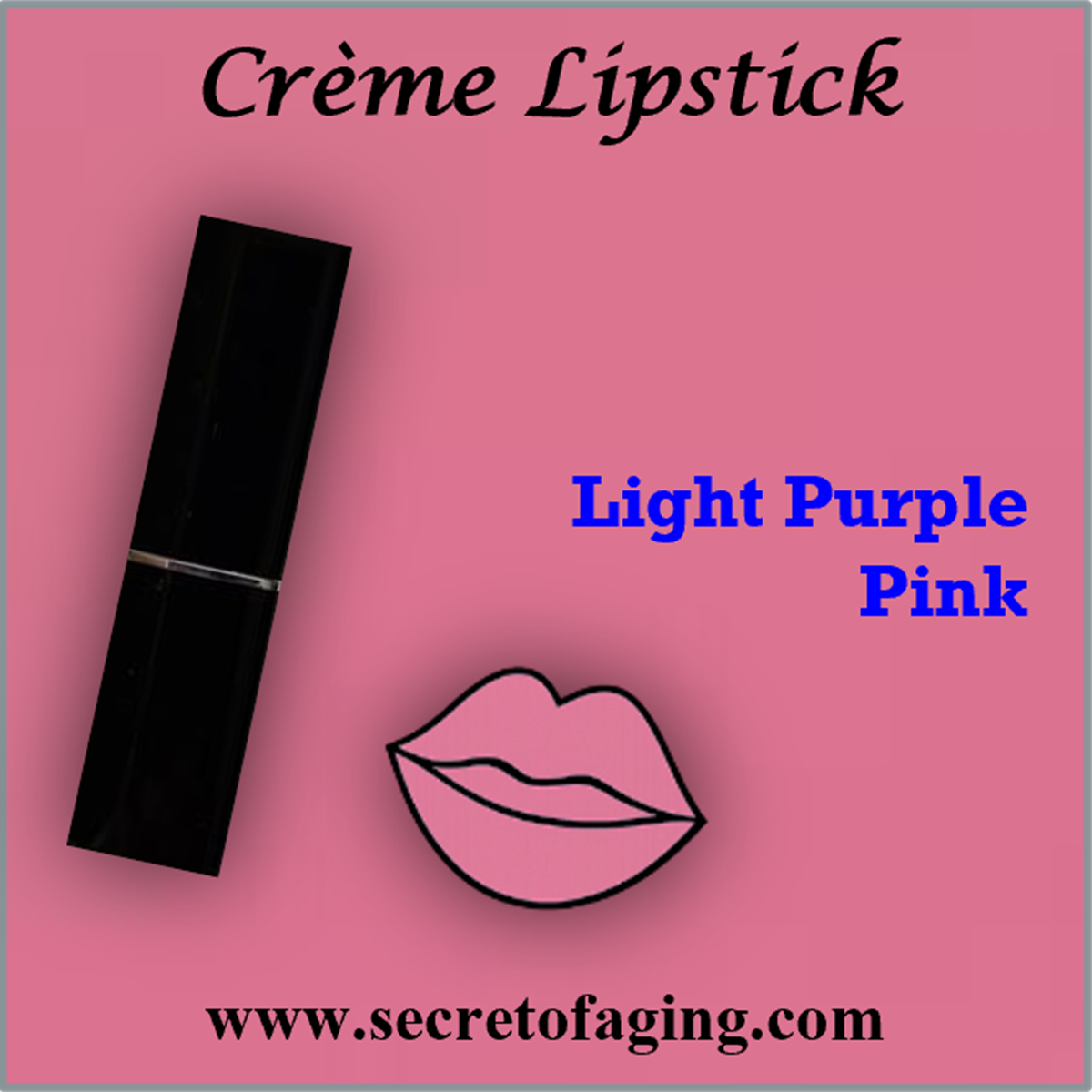 Light Purple Pink Creme Lipstick