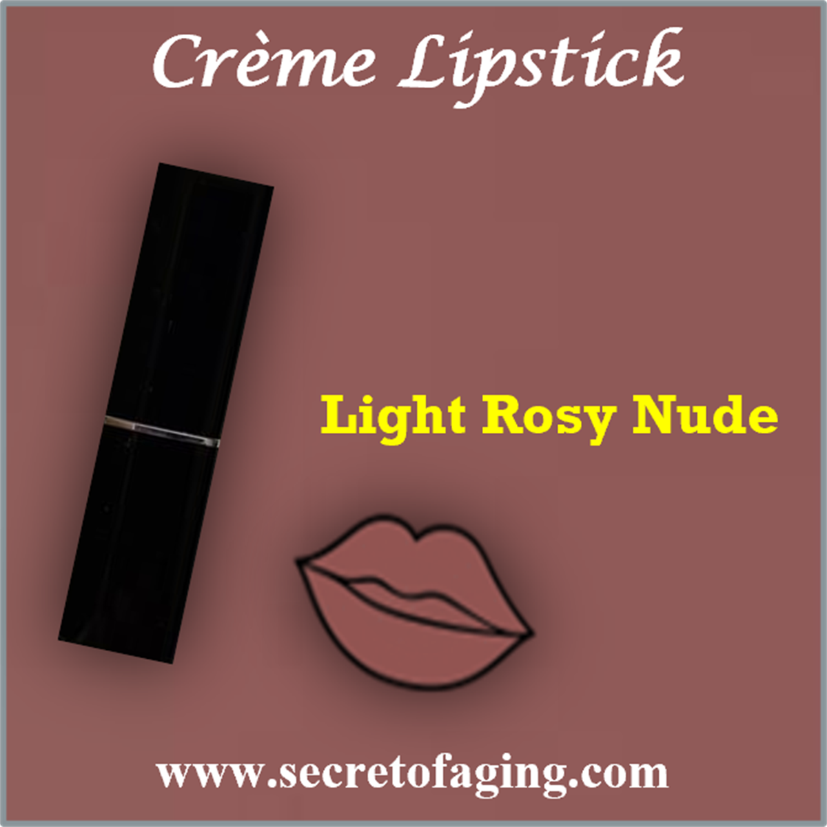 Light Rosy Nude Creme Lipstick