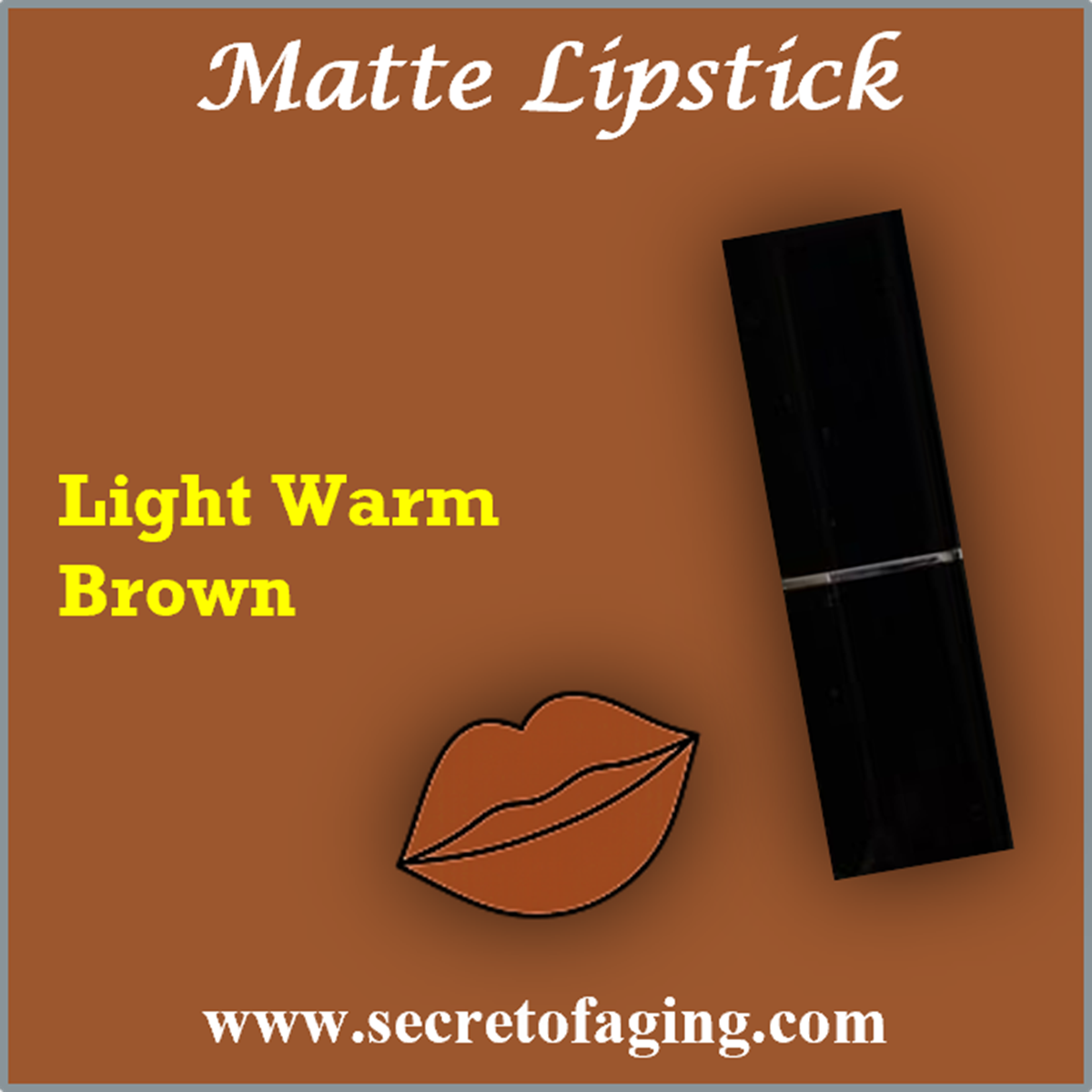 Light Warm Brown Matte Lipstick