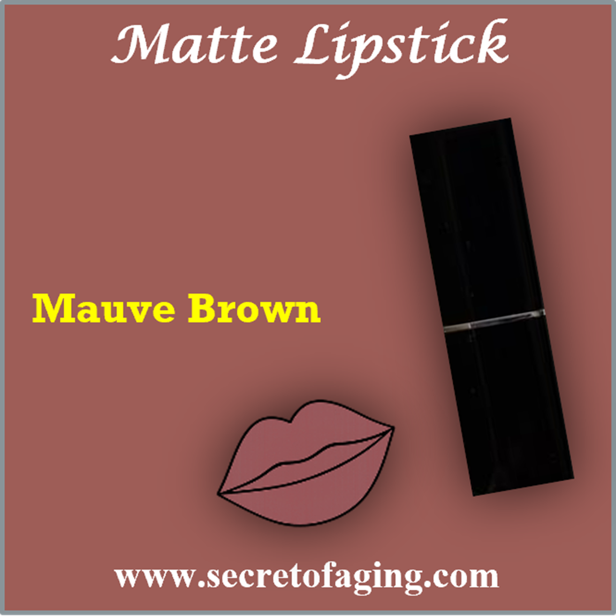 Mauve Brown Matte Lipstick