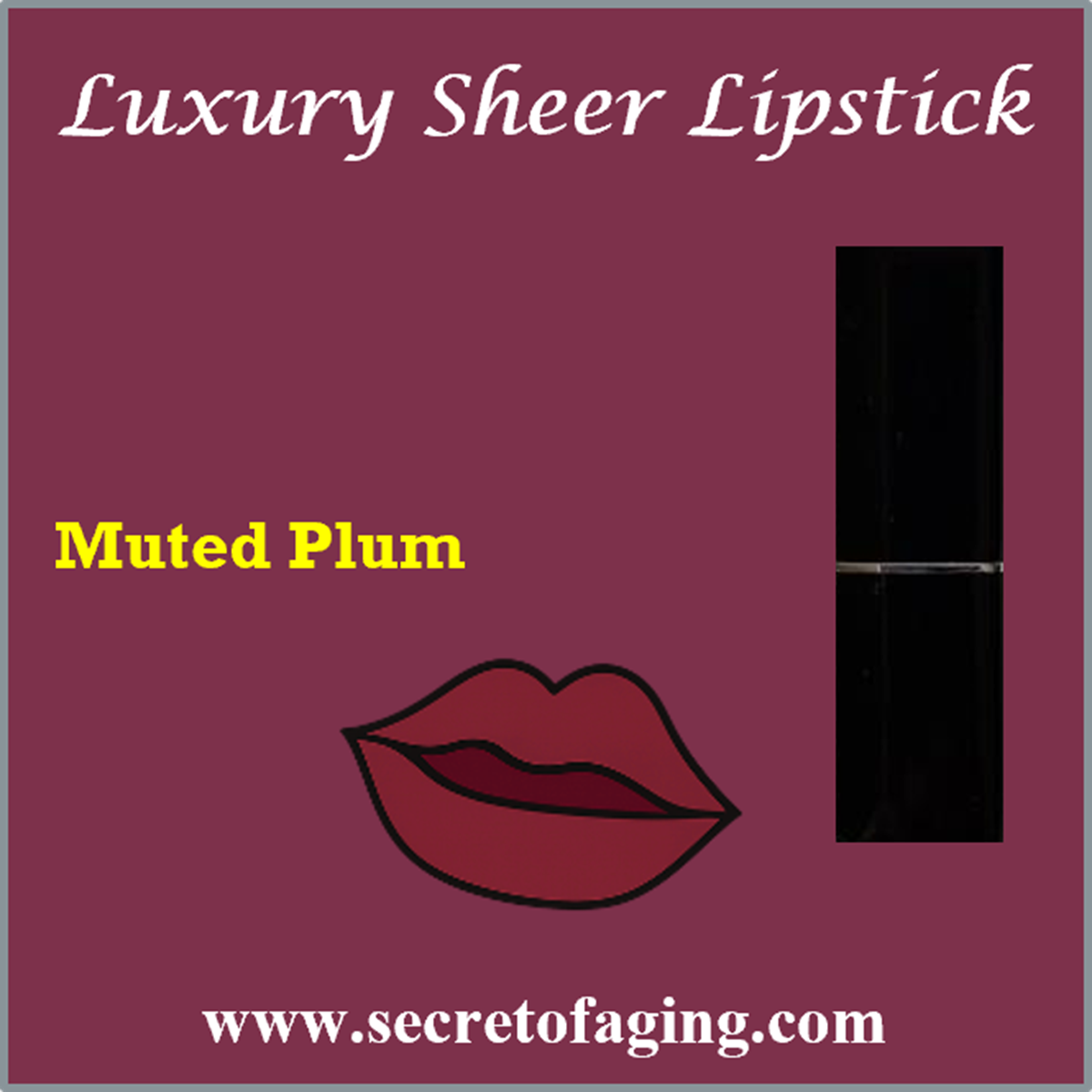 Muted Plum Luxury Sheer Lipstick