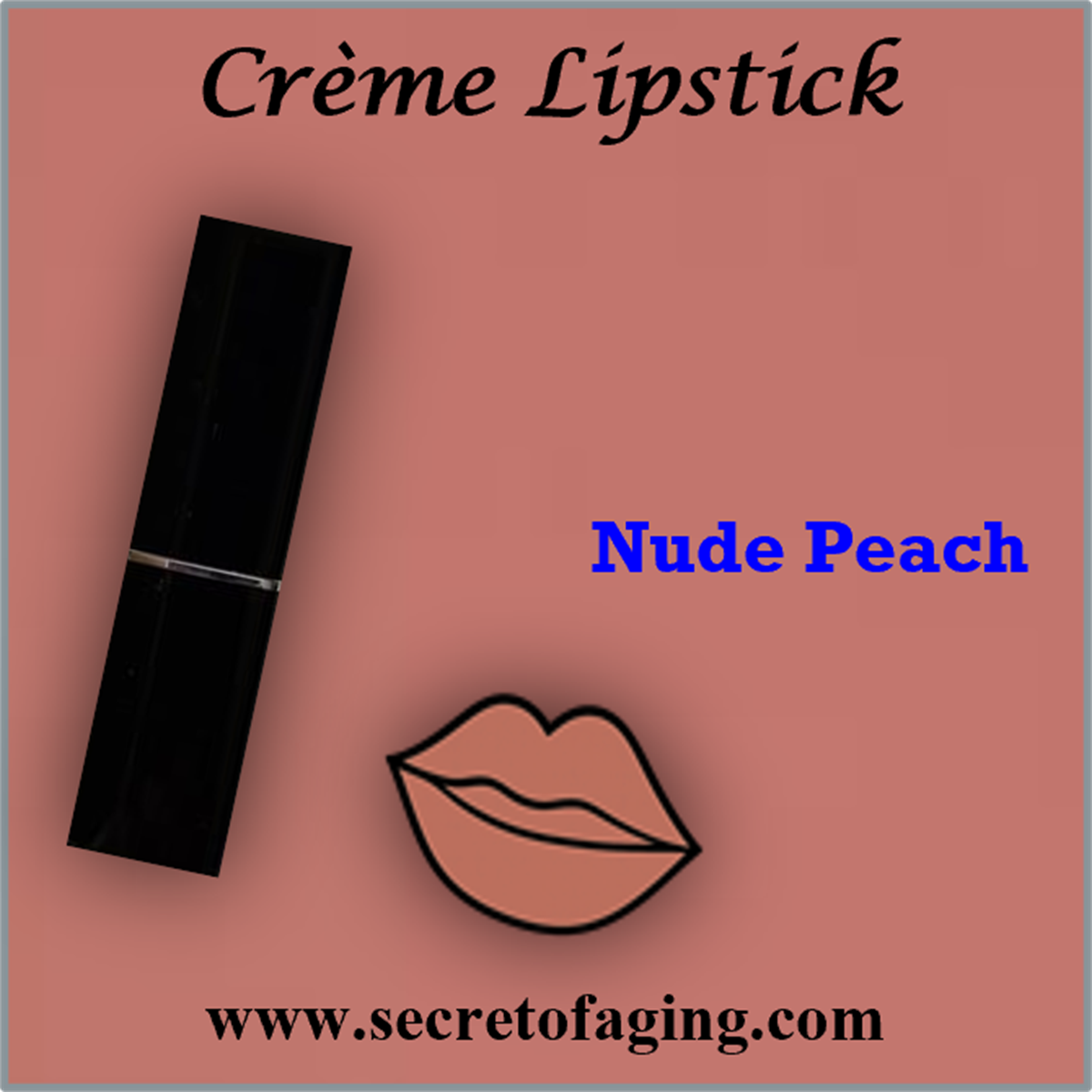 Nude Peach Creme Lipstick