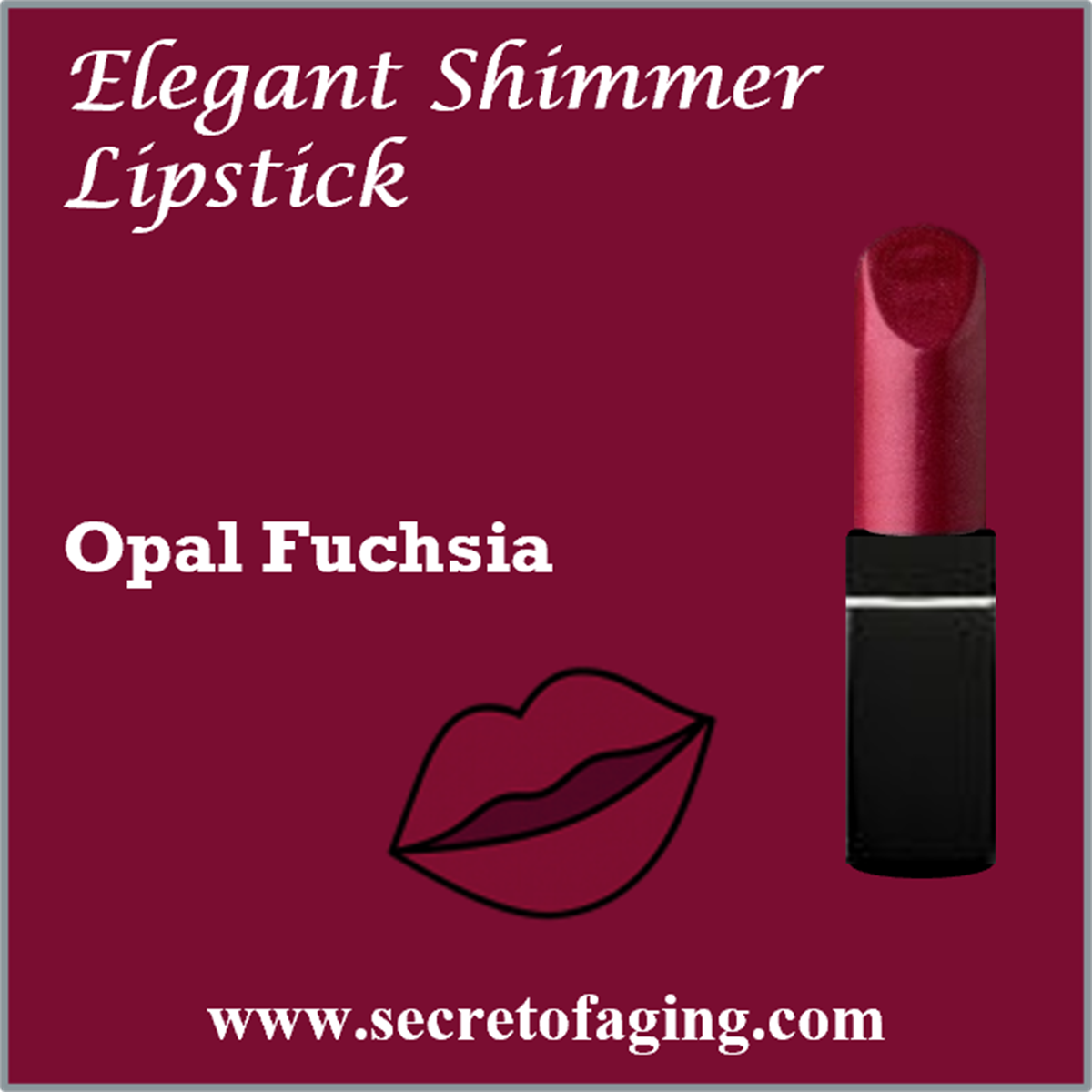 Opal Fuchsia Elegant Shimmer Lipstick