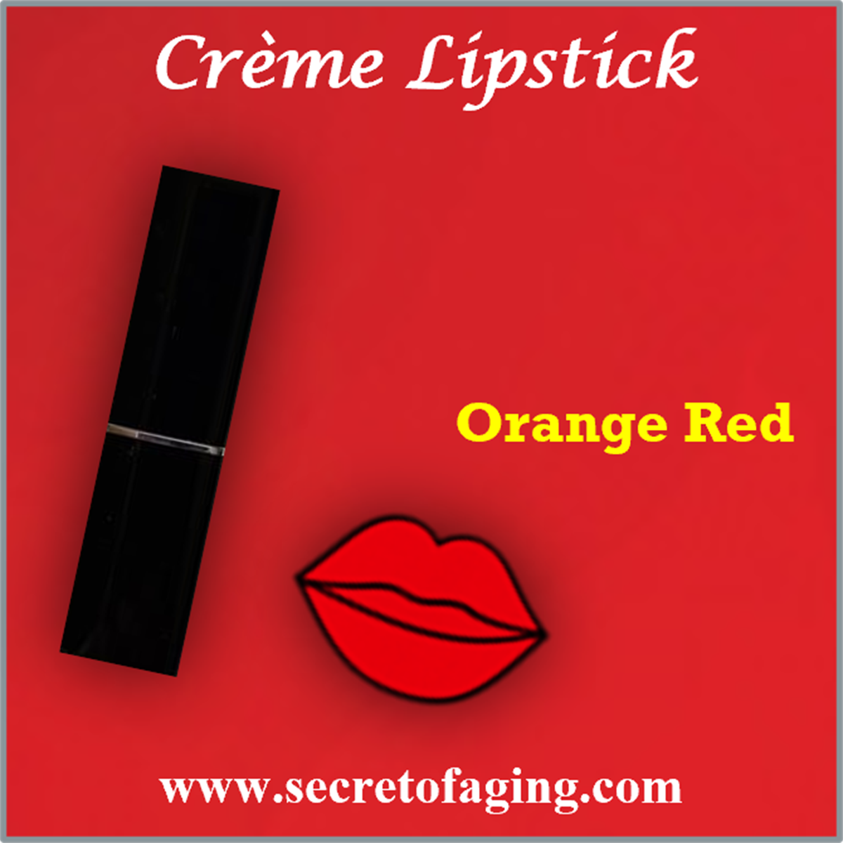 Orange Red Creme Lipstick