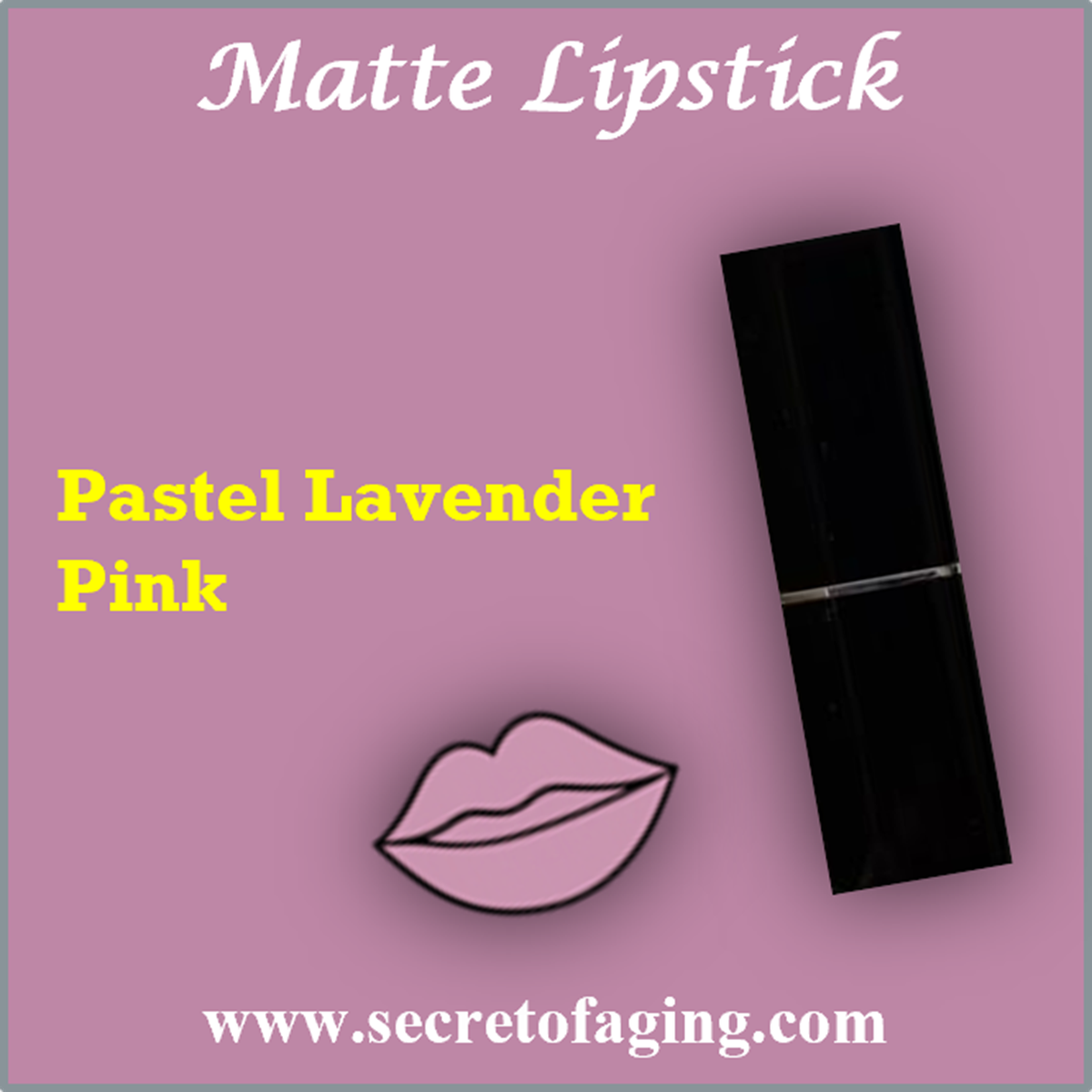 Pastel Lavender Pink Matte Lipstick