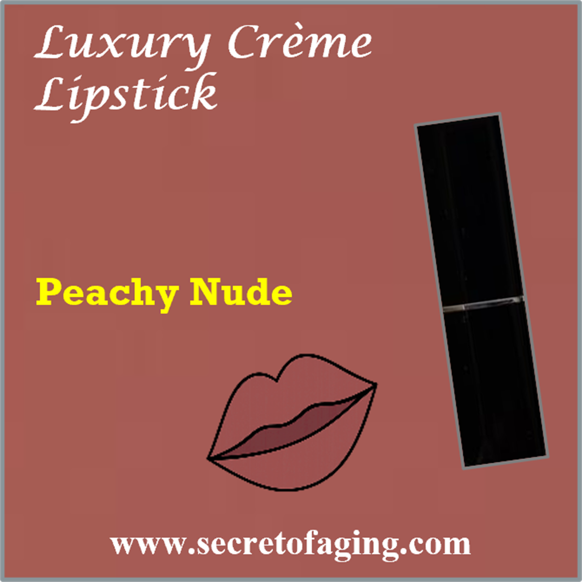 Peachy Nude Luxury Creme Lipstick