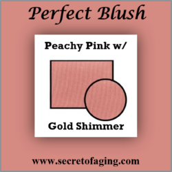 Peachy Pink with Gold Shimmer