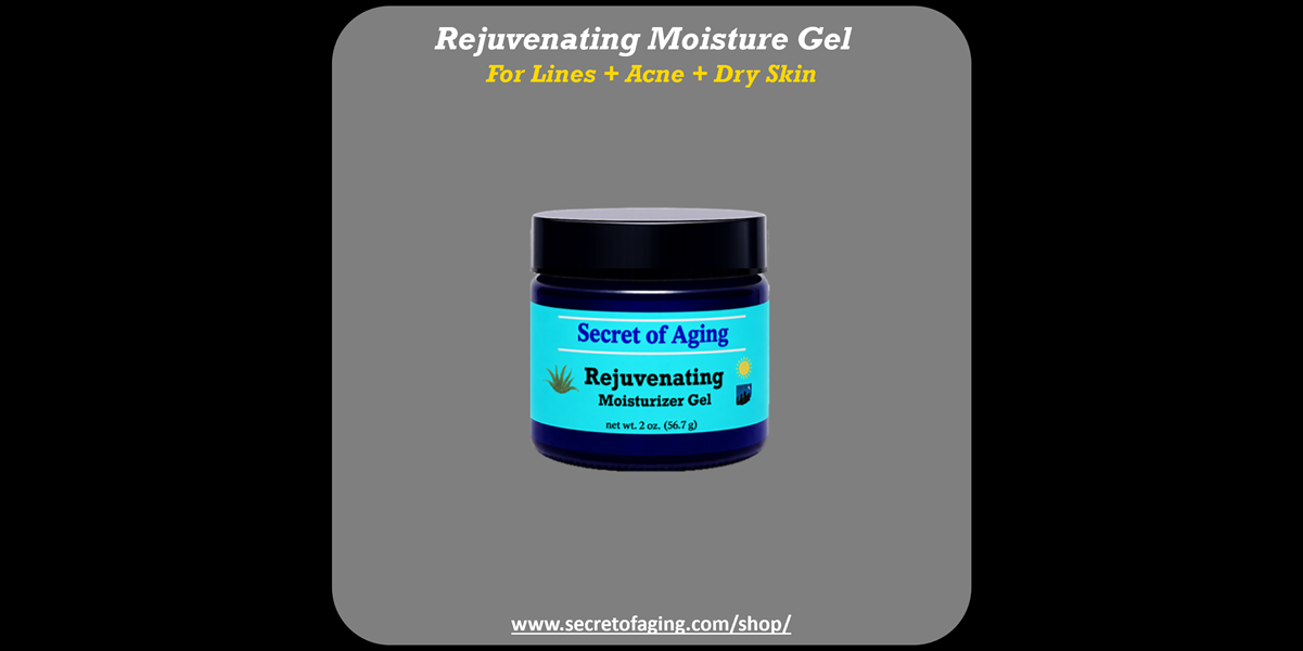 Rejuvenating Moisturizer Gel for Lines + Acne + Dry Skin by Secret of Aging