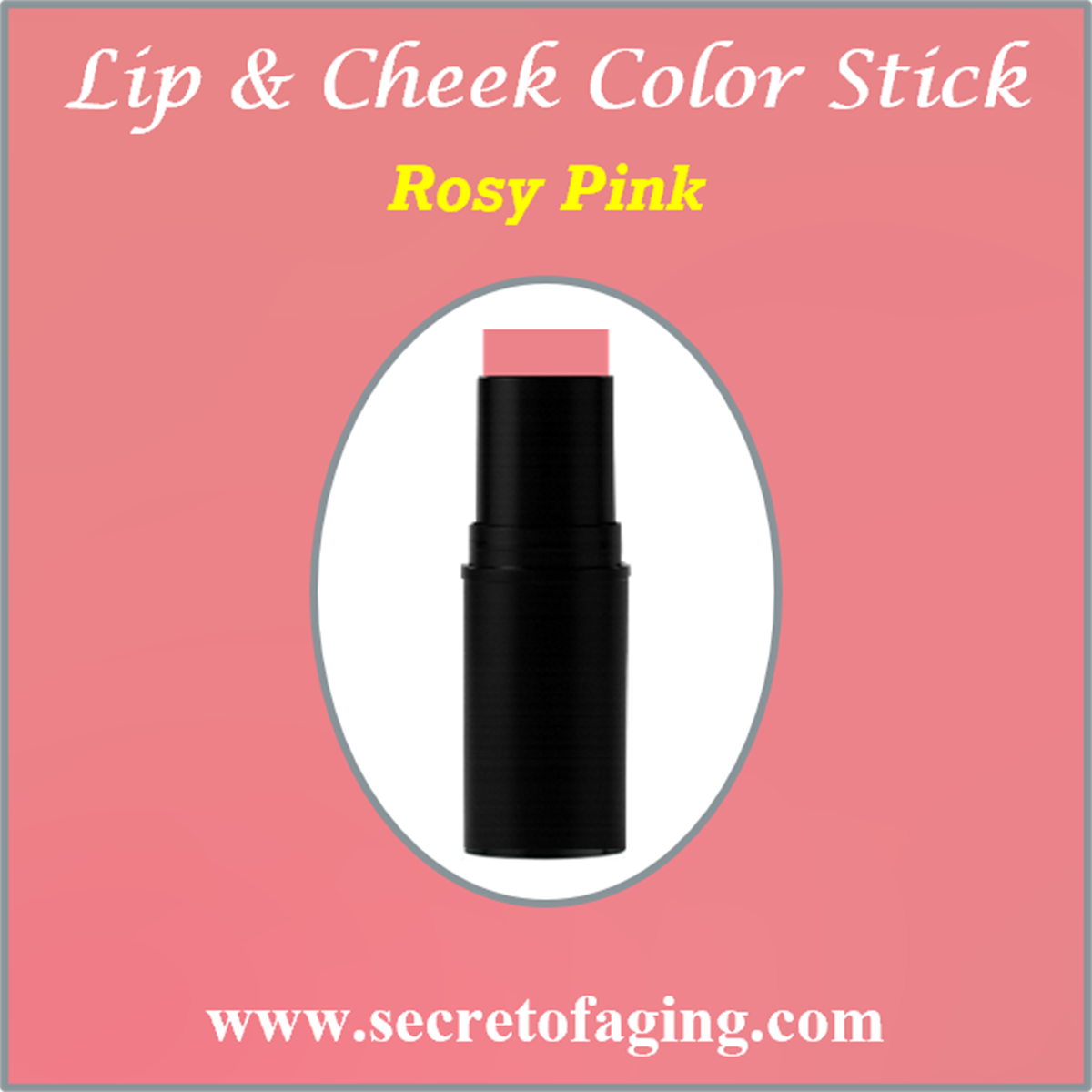 Rosy Pink Lip and Cheek Color Stick