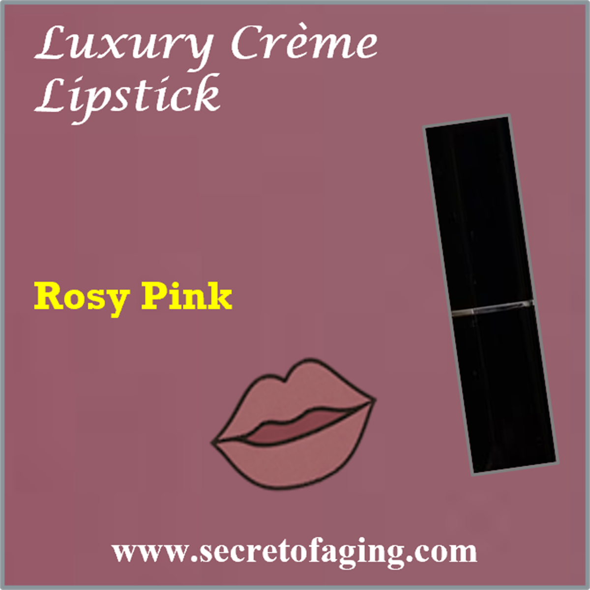 Rosy Pink Luxury Creme Lipstick