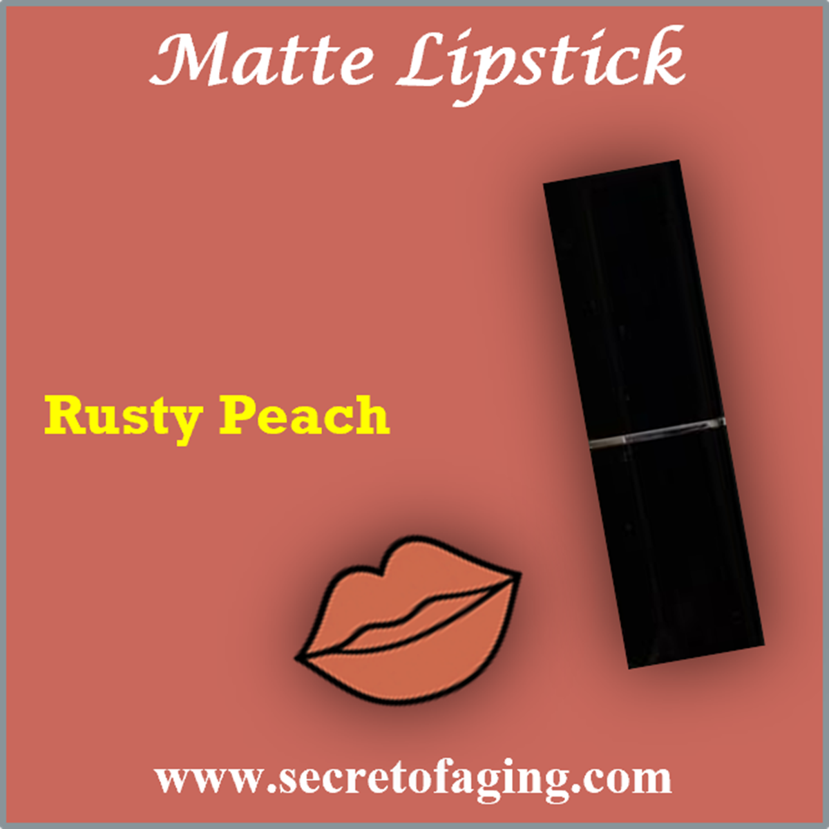 Rusty Peach Matte Lipstick