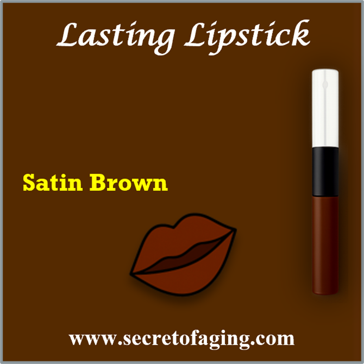 Satin Brown Lasting Lipstick
