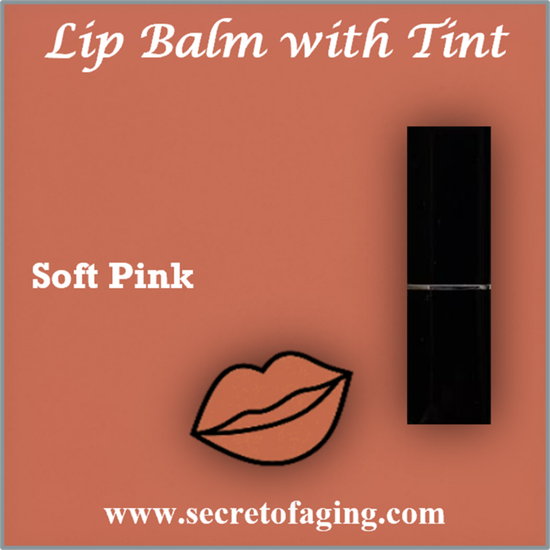 Soft Pink Lip Balm with Tint for soft pink lips