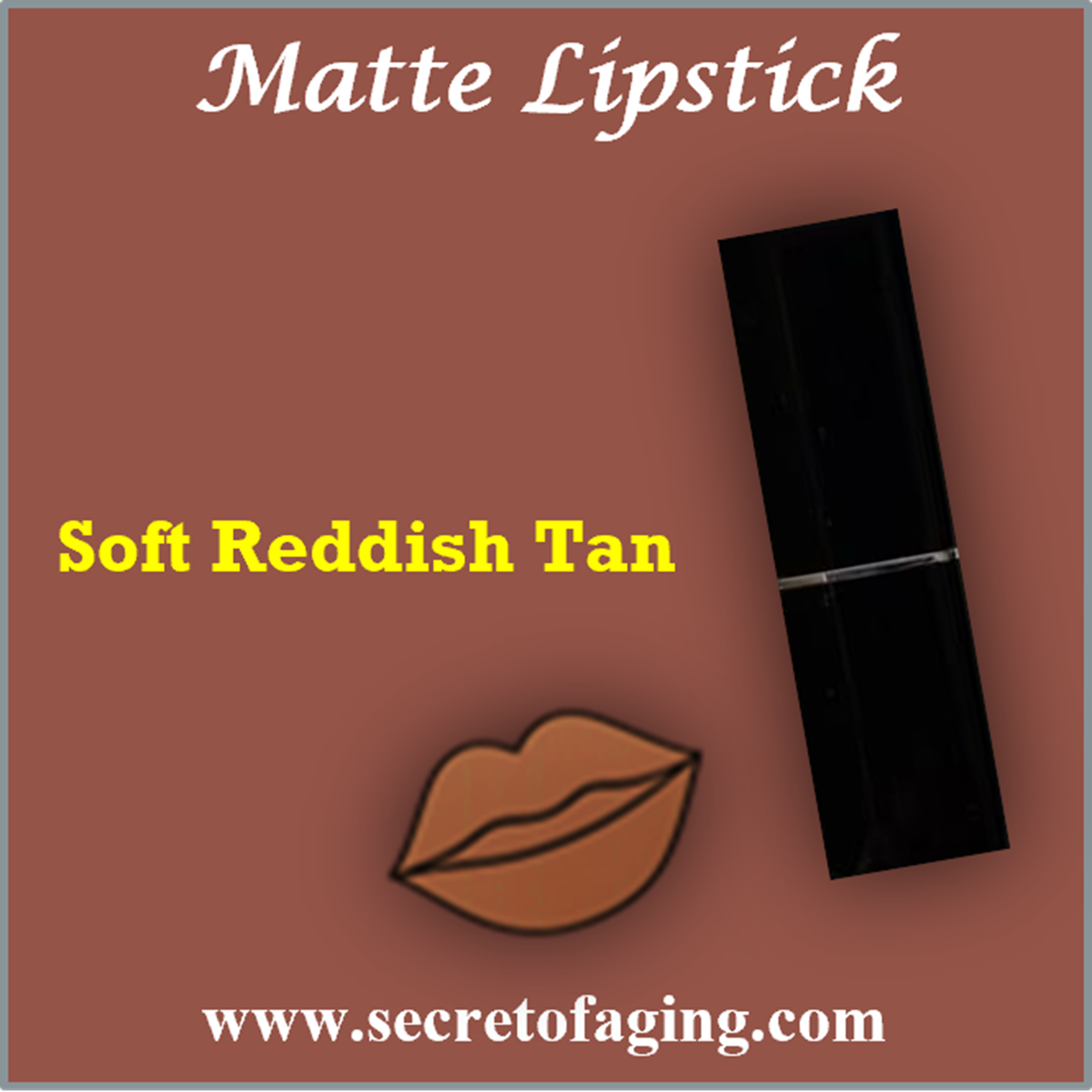 Soft Reddish Tan Matte Lipstick
