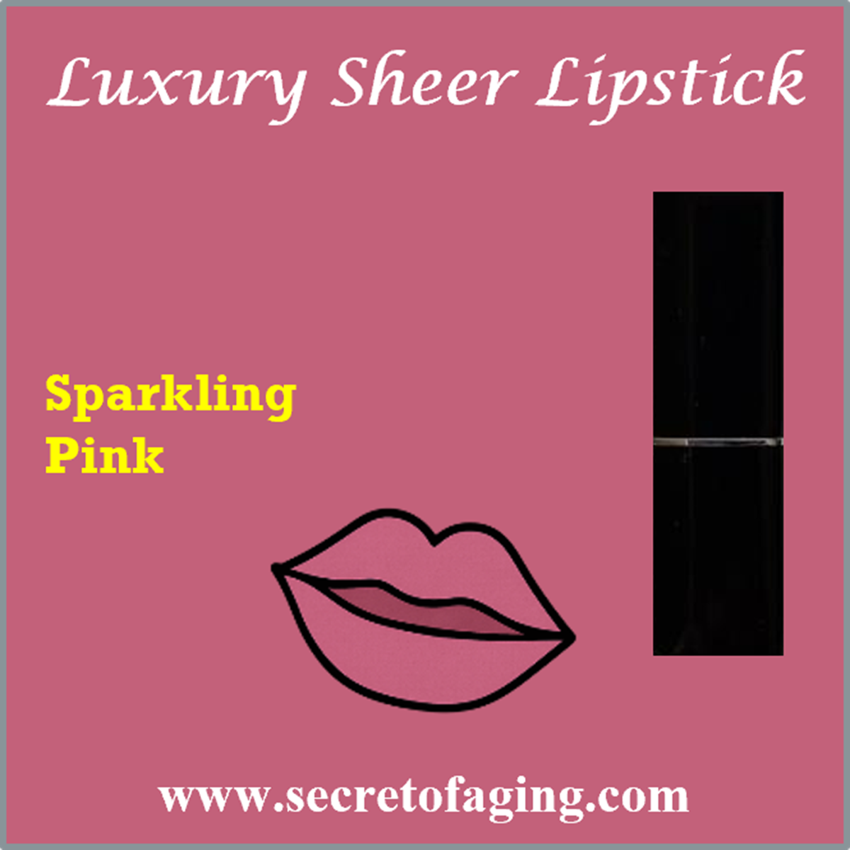 Sparkling Pink Luxury Sheer Lipstick