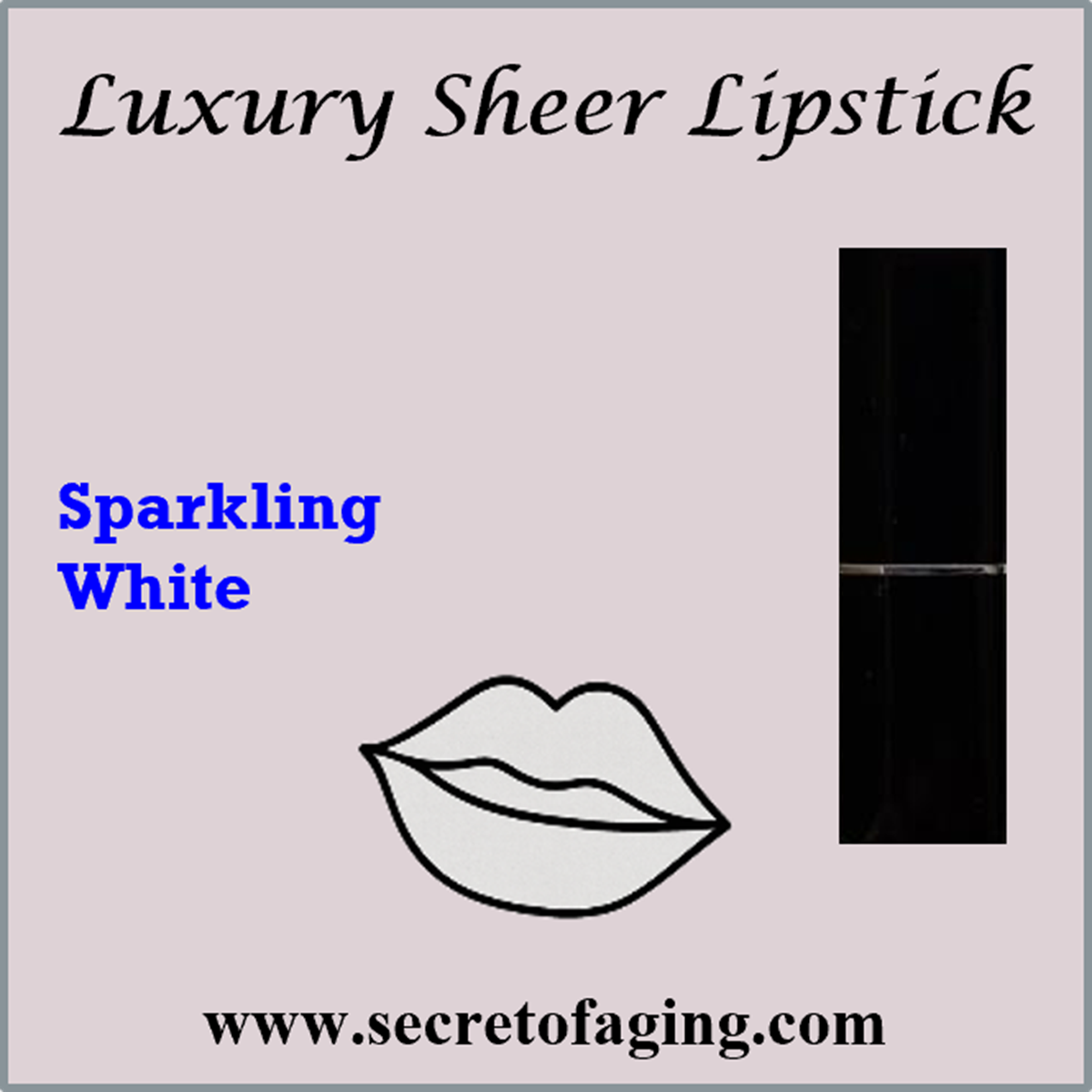 Sparkling White Luxury Sheer Lipstick