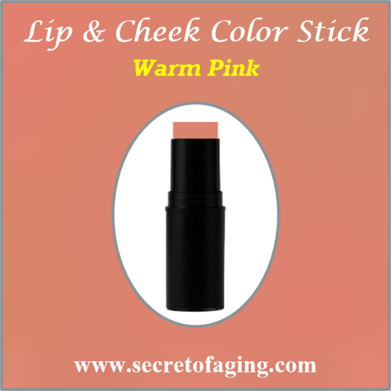 Warm Pink Lip and Cheek Color Stick