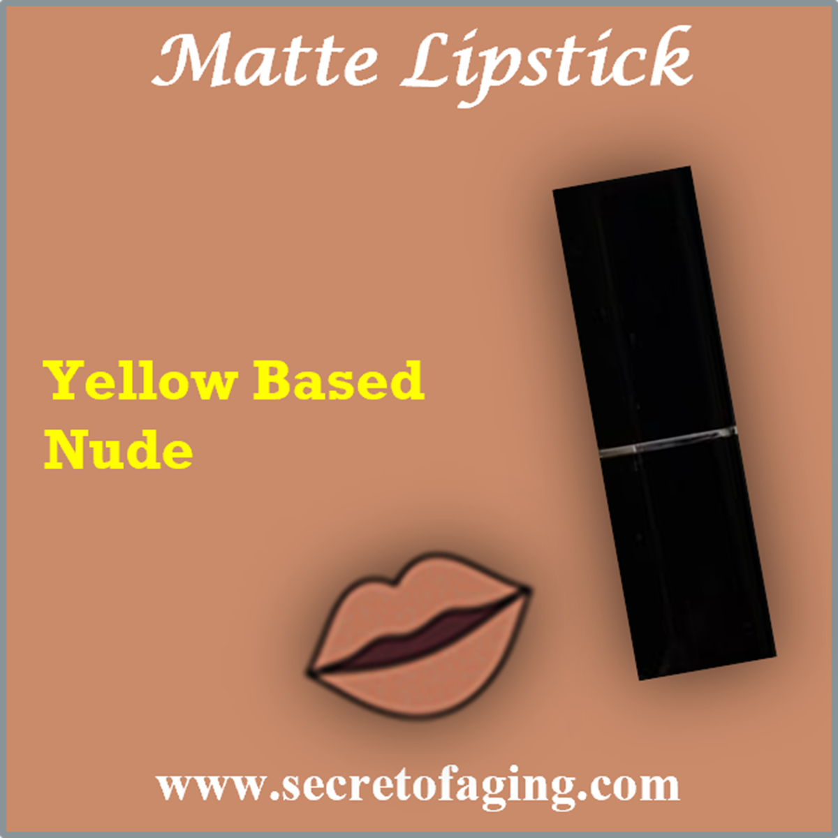 Yellow Based Nude Matte Lipstick
